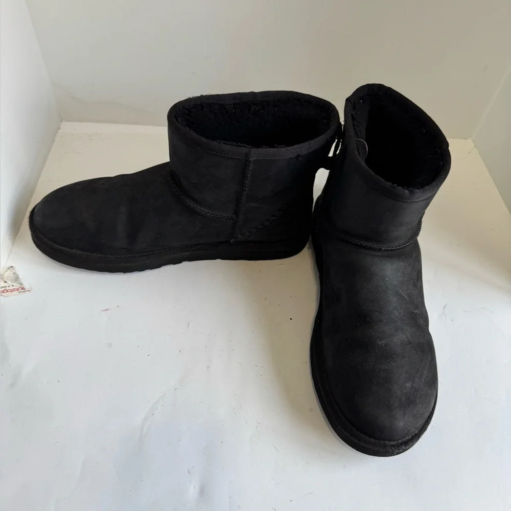 UGG Classic Mini Deco Snow Boots 'Black Grey Men’s. Size 13